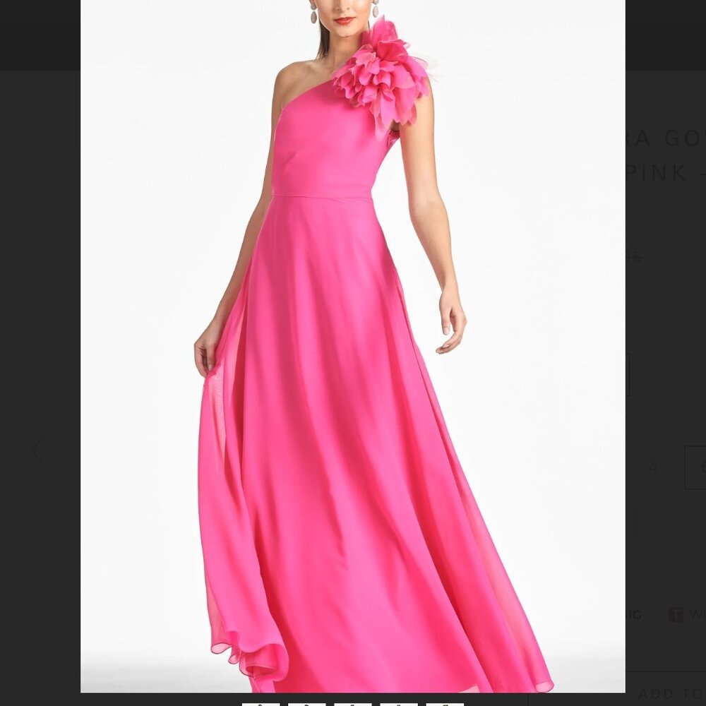 Sachin + Babi Allegra Long Pink Dress size 4
